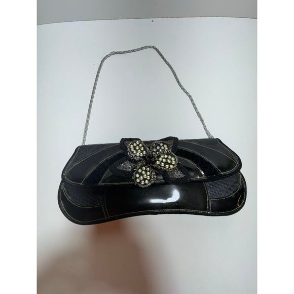 Vintage Mary Frances Designer Beaded Handbag Black Evening OK 0973628 - Picture 4 of 10
